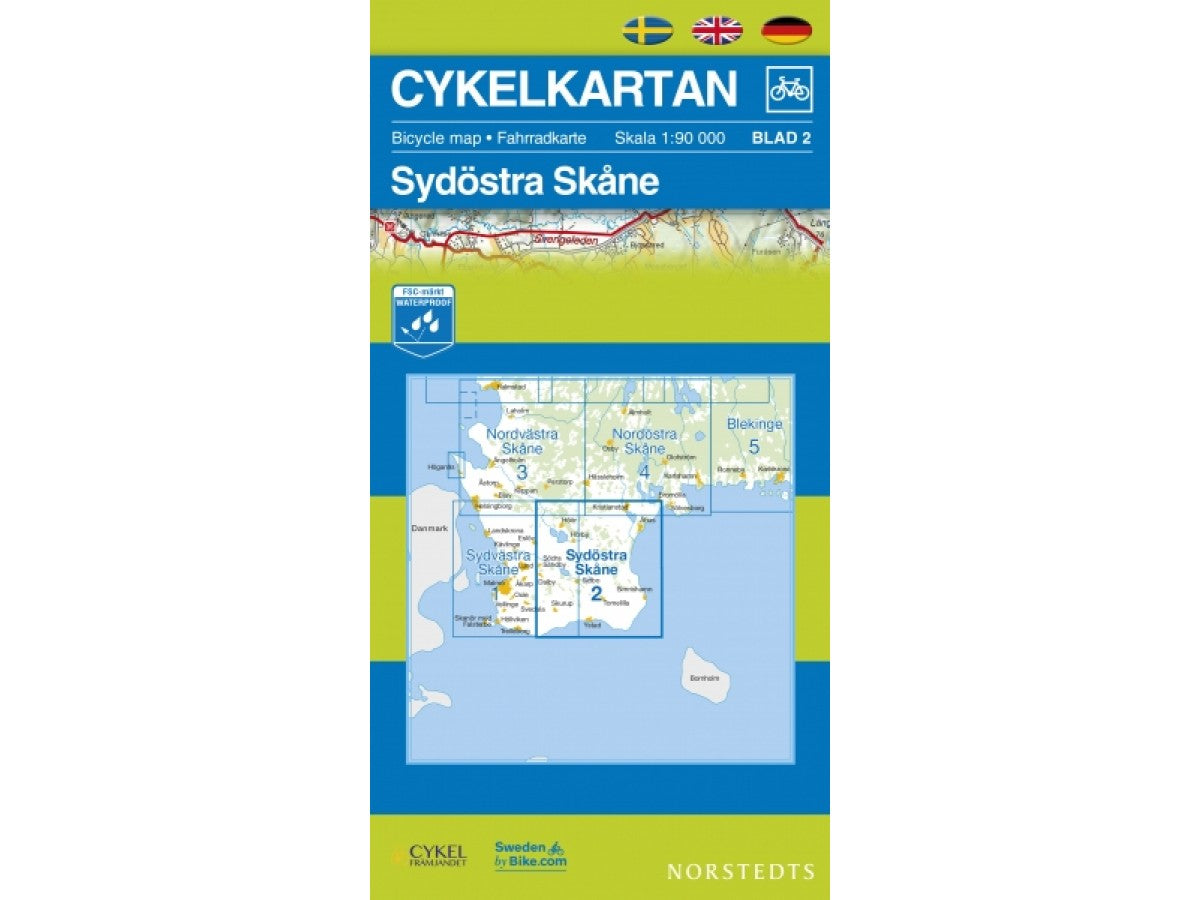 Cycle map Southeast Scania NR 2