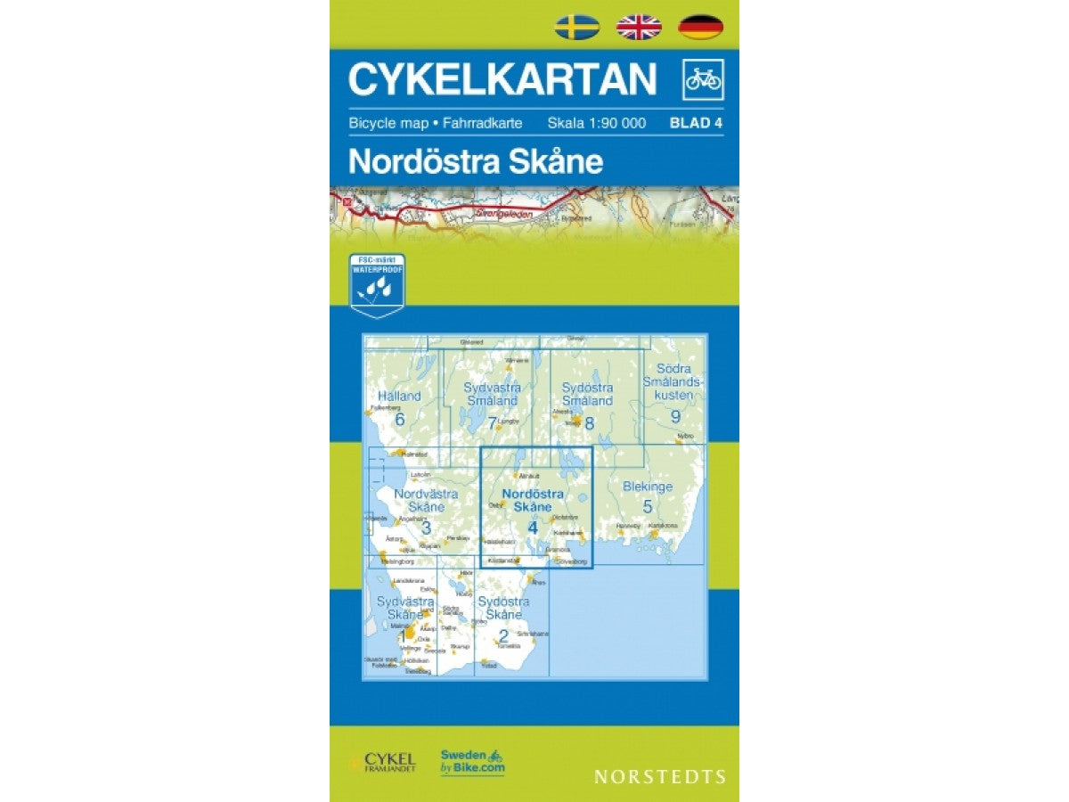 Cykelkarta Nordöstra Skåne NR 4