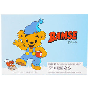 Mugg Bamse , dunderhonung, blå, 27 cl, BAMSE