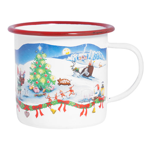 Mugg Julmotiv Emalj 35cl