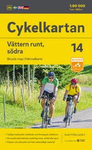 Cycle map Vättern round (southern part) NR 14