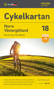 Cycle map Northern Västergötland NR 18