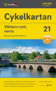 Cycle map Vättern round (north) NR 21