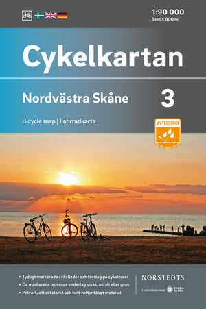 Cycle map Northwest Skåne NR 3