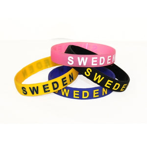 Silk ribbon Sweden Flags, 3 colors