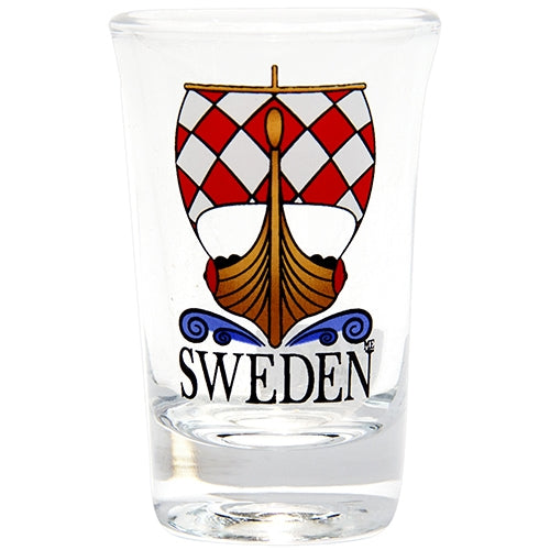 Shot glass Viking ship Sweden