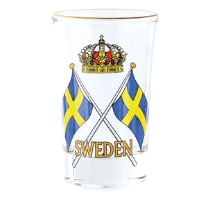 Shot glass Sweden Flag