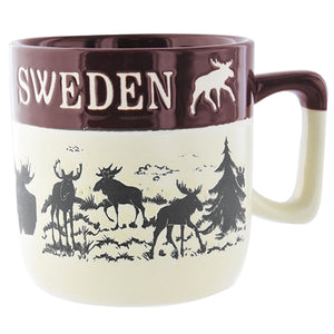 Mug Elk Sweden, two-tone brown