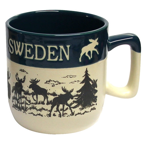 Mug Elk Sweden, two-tone blue
