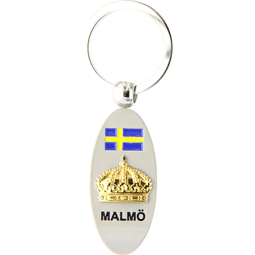 Nyckelring Malmö öppnare flagga krona